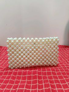 Pearl Clutch Cum Sling Bag