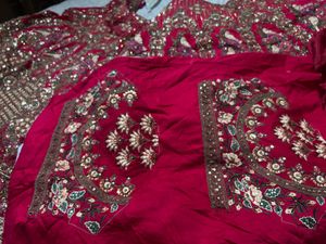 Luxury pure handwork Bridal Lehenga..