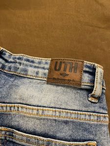 Wide Leg Blue Denim Jeans