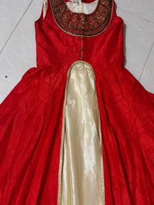 Elegant Red gown 2 in one