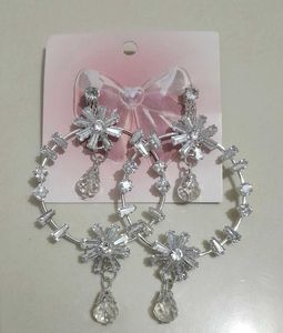 Sparkling Crystal Hoop Earrings