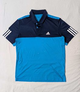 Adidas Blue & Navy Polo Shirt