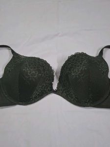 Lace Trim Padded Bra