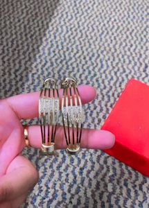 AD combo bracelet nd ring with 2 gold bangles