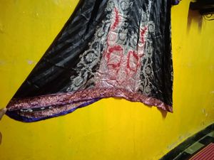 Stylish Black Printed Kurta Set with Dupatta