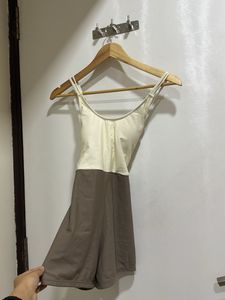 Stylish One-Piece Swimsuit - Shorts