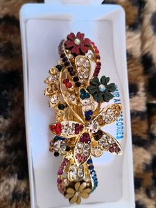 Sparkling Floral Hair Clip