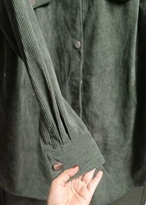 Olive Green Corduroy Shirt