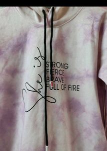 Tie-Dye Hoodie with Inspirational Text