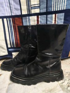 Chunky Black Platform Boots