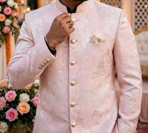 Elegant Pink Embroidered Sherwani