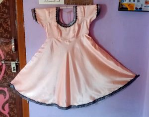 Satin silk Umbrella Frock