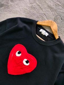 PLAY Comme des Garcons Black Heart Sweatshirt