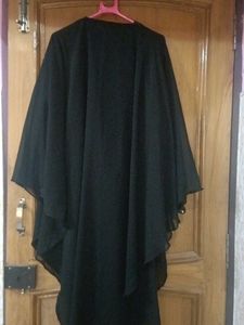 Black Embellished Gown abaya