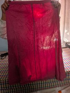 Vibrant Pink Cotton Skirt