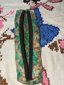 handstiched Floral Pencil Pouch
