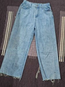 Light Wash Wide Leg Jeans