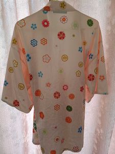 Vibrant Floral Kimono Robe