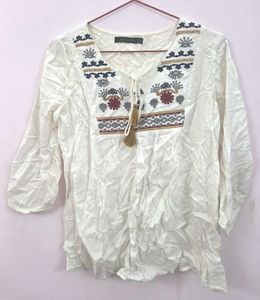 Zara Embroidered Top