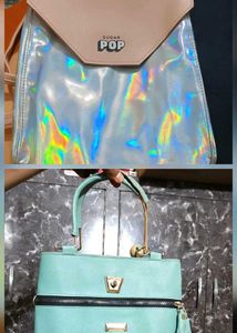 Chic Holographic & Mint Green Handbags