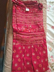 Stylish Red Printed Kurta