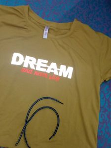 Yellow "DREAM" Graphic T-Shirt