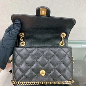 Black Quilted Chain Shoulder Bag