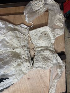 Elegant White And Black Lehenga