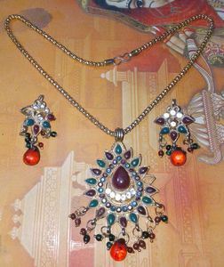 Indian Style Necklace and Earring Set