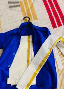 Boys' Ethnic Set: Shirt & Dhoti