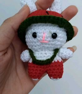 Crochet Bunny Keychain