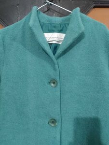 Green Button-Down Coat