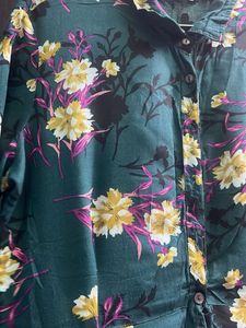 green western floral gown dress