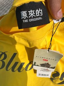 Yellow Oversized tshirt M L size