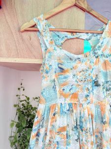 Summer Floral Print Mini Dress