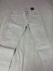 Classic White Denim Jeans