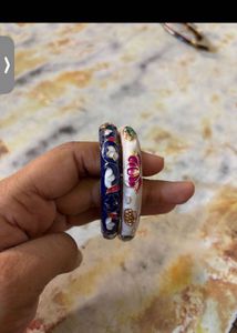 Enchanting Enamel Bangles - Set of 2