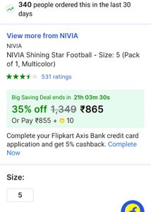 Nivia Shining Star Football With Handpump