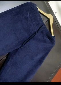 Navy Blue Winter Lower Pyjama For 30 Waist