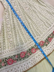 Pista Green Sharara Set