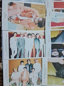 BTS butter lyrics postcards set with stickers