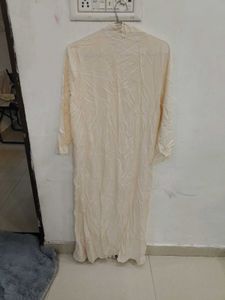 Elegant Cream Cotton Kurta