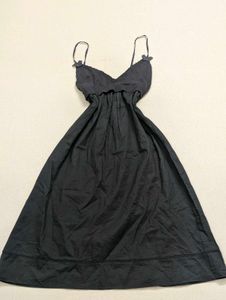 Y2K Grunge Coquette Midi Dress 🖤 Black Lace Bow