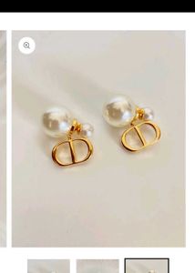 Dior inspired Vintage Pearl Earrings