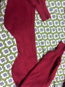 Burgundy Knit Sweater or shrug
