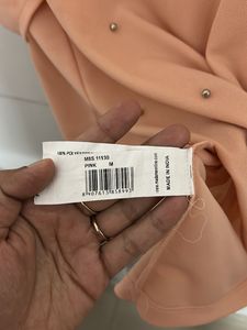 Peach Pearl Embellished Top