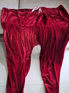 Red Velvet Patiala salwar