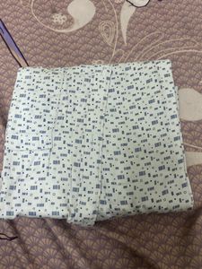 White Printed Shirt At Good Condition