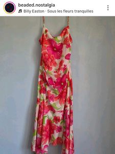 Y2k Asymmetrical Floral Midi Dress
