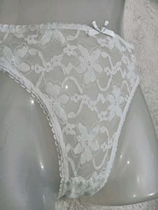 White Lace Briefs with Bow ♥️